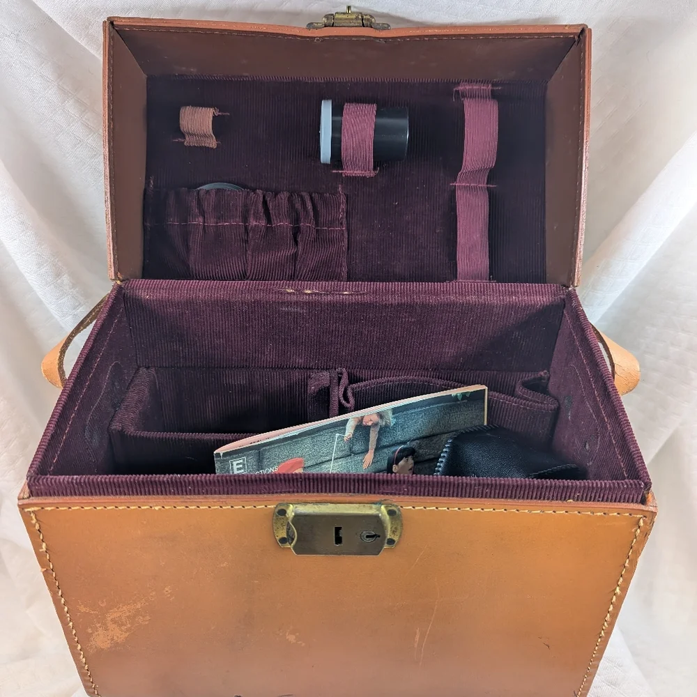 Vintage Canon T50 With Accessories And Polaroid Case